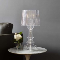 Modway French Petite Acrylic Table Lamp In Clear