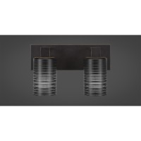 Apollo 2 Light Bath Bar Shown In Dark Granite Finish With 4