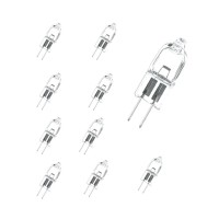 Phoenimax 10Pack, G4-12V-20W Jc Bi-Pin Base Halogen Bulb, For Landscape, Puck Lights, Indoor & Outdoor Lights Bright White 3000K