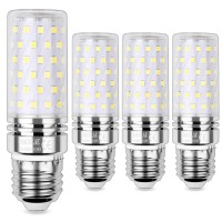 Sagel E26 Led Corn Bulbs 15W, 120W Incandescent Bulbs Equivalent, 6000K Cool White Candelabra Bulbs, Non-Dimmable, 1500Lm, Edison Screw Corn Light Bulbs, 4-Pack�