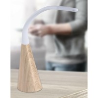 Modern and minimalist This sleek LED desk lamp features an adjustable gooseneck design for repositioning the light to exactly where its needed Great for large desktops where you need to focus With three brightness levels and an integrated USB charging por