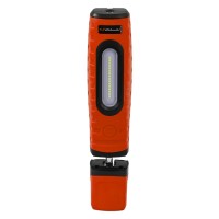 Schumacher Sl360Ru Rechargeable Lithium Ion Led Work Light - Orange - Cordless, 360-Degree Swivel, Multiple Lighting Options , Red