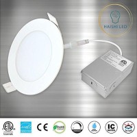 4-Inch 9W 120V Recessed Ultra Thin Ceiling Led Downlight Light Retrofit Slim Ic Rated Etl Energy Star (5000K-10Pack)