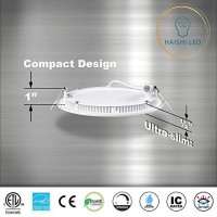 4-Inch 9W 120V Recessed Ultra Thin Ceiling Led Downlight Light Retrofit Slim Ic Rated Etl Energy Star (5000K-10Pack)