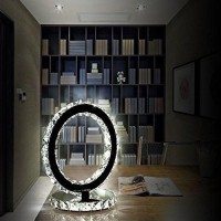 Bedside Crystal Table Lamp, Touch Crystal Lamps, 3-Way Dimmable Lamp With Crystal Shade For Livingbedroom