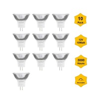 10Pack Mr1112V20W Gu4 Professional Halogen Reflectordichroic Bulbs For Indoor Outdoor Spot Lights Garden Lights Landscape Li