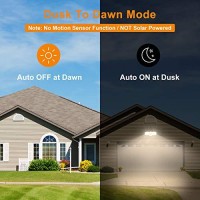 Lepower 3000Lm Dusk To Dawn Led Security Light, 28W Flood Lights Outdoor With Photocell, 3000K Warm Light, Ip65 Waterproof, 2 Adjustable Heads Exterior Outdoor Security Light For Garage, Backyard