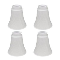 Aspen Creative 23034-4 Transitional Style Replacement Frosted Swirl Glass Shade