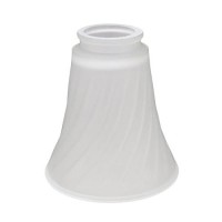 Aspen Creative 23034-4 Transitional Style Replacement Frosted Swirl Glass Shade