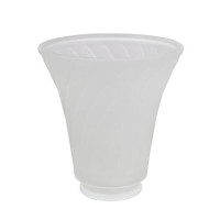 Aspen Creative 23034-4 Transitional Style Replacement Frosted Swirl Glass Shade