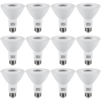 Torchstar 12-Pack Par30 Led Bulb Cri90+, Dimmable Spotlight Bulbs, 8W=75W, 5000K Daylight, Ul & Energy Star Listed, 800Lm, For Recessed Trim Lighting, Track Light