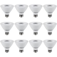 Torchstar 12-Pack Par30 Short Neck Led Bulb, 8W Equivalent 75W, Cri90+ Dimmable Spot Light Bulbs, Ul & Energy Star Listed, Super Bright, 800 Lumens, 5000K Daylight, E26 Medium Screw Base