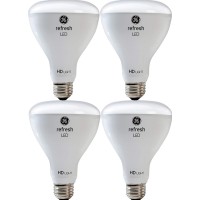 Ge Lighting 43074 Refresh Hd Led (65-Watt Replacement) 700-Lumen Br30 Bulb With Medium Base, Daylight, 4-Pack, 4 Count (Pack Of 1)