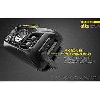 Nitecore Nu32 550 Lumen Led Rechargeable Headlamp With White And Red Beams With Lumentac Adapter