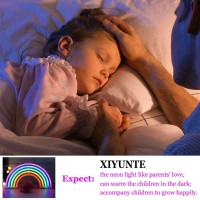 Xiyunte Colorful Rainbow Neon Light Usb Operated Led Wall Decor With Switch Perfect For Bedrooms Parties And Gifts