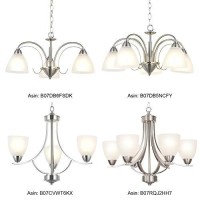 Vinluz 5 Light Contemporary Chandeliers Brushed Nickel Modern Light Fixtures Ceiling Hanging Industrial Pendant Lighting For Foyer Bedroom Dining Room Bathroom