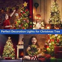 Decute 300Led Christmas String Lights Outdoor Waterproof 105Ft Ul Certified With End-To-End Plug 8 Modes, Warm White Indoor Starry Fairy Lights For Christmas Tree Patio Garden Wedding Party Decor