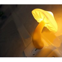 Cute Light Sensor Enerage Saving Pretty Mushroom Lamp Led Nightlight Kids Night Light Warm White Specification Brand AUSAYE Mushroom material ABS Light Source LED Light Type night light decoration light Power Source AC Voltage 110V220V Wattage 05W Dimensi