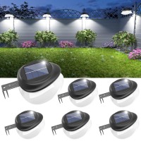 Jsot Solar Fence Lights Bright Security Outdoor Backyard Lights Waterproof Patio Decor Sign Lighting For Eaves Deck Pathway Ga