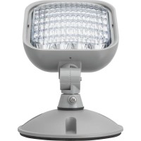 Lithonia Lighting Ere Gy Sgl Wp Sq M12 Led One Single Head Emergency Light, Gray