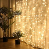 Window Curtain String Lights 20 Feet 600 Led Fairy Twinkle Lights With Remote Timer 8 Modes For Room Wedding Party Backdrop Ou