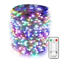 Er Chen Multicolor Fairy Lights Plug In, 66Ft 200 Led Starry String Lights Dimmable With Remote Control, Waterproof Copper Wire Decorative Lights For Bedroom, Patio, Garden, Yard, Party (Multicolor)