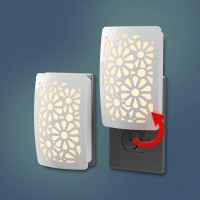 Westek Nl-Dpfl-W Floral Decoplug Night Light, White