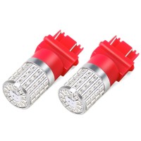 Phinlion 3157 Red Led Light Bulbs Super Bright 72-Smd 3056 3156 3057 4057 4157 Replacement For Car Truck Rear Brake Stop Tail Turn Signal Blinker Lights