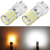 Phinlion 3157 Led Light Bulb Super Bright 3014 72-Smd High Power 3156 3057 3457 4057 4157 3157 Led Bulbs For Backup Reverse Brake Tail Turn Signal Lights, 6000K Xenon White