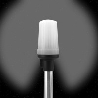 Telescoping Type Pole1611White Translucent Globe with Black Plastic Top Chrome Plated Zine Alloy Base Locking Collar on Pole Mounting Base Included Dimensions 334 x 15812v34 Pole DiameterVertical Height 2014