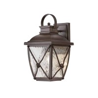 Home Decorators Collection Hb7087-314 Springbrook 1-Light Rustic Outdoor Wall Mount Lantern