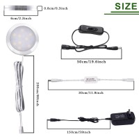 Aiboo Led Under Cabinet Lighting Fixture Kitchen Under Counter Lights With Plug In And Wireless Rf Remote Control 6 Thin Cabine