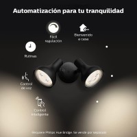 Philips Hue Ludere White Outdoor Security Light, Outdoor Wall Fixture & 2 Hue Par38 Led Smart Bulbs (Requires Hue Hub, Works With Alexa And More)