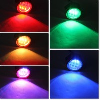 Nslumo Rgb Led Drain Plug Light Underwater Rgb Color Changing 9X3W 27W 1/2