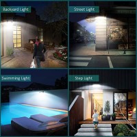 Luposwiten Solar Lights Outdoor Waterproof 100 Led Solar Powered Outdoor Lights, Motion Sensor Outdoor Lights For Front Door, Yard, Garage, Garden, Patio, Deck (4 Pack)