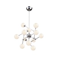 Artcraft Lighting Ac7503 Contemporary Modern Led Chandelier From Destiny Collection In Polished Nickel Finish, 9.50 Inches, 7.50X9.50X9.50