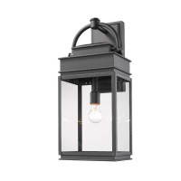 The quotFulton collectionquot of exterior lanterns can lend itself to many surroundings from traditional to transitional46 Finished in black with clear glassware46 FeaturesFulton Outdoor Light 45 BlackLimited Lifetime WarrantySpecificationscolor58 Blackco