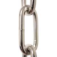 Rch Hardware Chs5906Pn3 Decorative Solid Steel Oval Link Fixture Chain 3 Increments 3 Gauge Polished Nickel