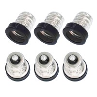 Esimpo 6Pcs E12 To E11 Adapter Mini Candelabra Base E12 To E11 Lamp Socket Adapter Lamp Holder Bulb Base Adapter E12 Male To E