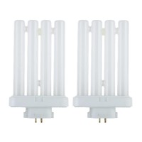 Ciata Fluorescent Bulbs, 4 Pin Cfl Replacement, 27 Watts, 4-Pin, 1500 Lumens, 80 Cri, 6500K Daylight, Gx10Q-4 Base Quad Tube Compact Fluorescent Plug-In Bulb For Portable Fixtures - 2 Pack