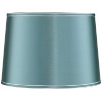 Soft Teal Medium Drum Lamp Shade 14