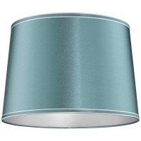 Soft Teal Medium Drum Lamp Shade 14