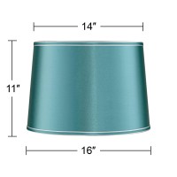 Soft Teal Medium Drum Lamp Shade 14