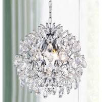 Bestier Modern Pendant Chandelier Crystal Raindrop Lighting Ceiling Light Fixture Lamp For Dining Room Bathroom Bedroom Livingro