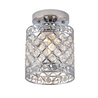 Create For Life Mini Style Modern Decor Crystal Flush Mount Ceiling Light Fixture Crystal Chandeliers Light Ceiling Lamp For Hal