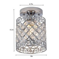 Create For Life Mini Style Modern Decor Crystal Flush Mount Ceiling Light Fixture Crystal Chandeliers Light Ceiling Lamp For Hal