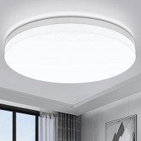 Airand 5000K Led Ceiling Light Flush Mount 18W 1650Lm Round Led Ceiling Lamp For Kitchen, Bedroom, Bathroom, Hallway, Stairwell, 9.5'', Waterproof Ip44, 80Ra, 150W Equivalent (Daylight White)Ͽ