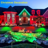 Roshwey Solar Spot Lights Outdoor, 7 Colors Halloween Christmas Solar Outdoor Lights Waterproof Landscape Lights 600Lm Solar Spotlight Lighting For House Backyard Pool Patio Garden Decor- 2 Pack