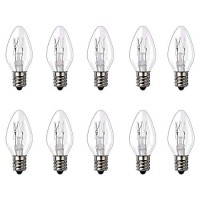 15We12?15?Watt Bulbs?Compatible With?Scentsy?-?Plug?In?Night Wax Warmer Diffuser?C7?Replacement?Bulb?15W?120?Volt?(10?Bulbs)