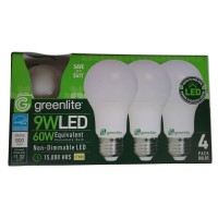 4 Pack Greenlite 9W Led